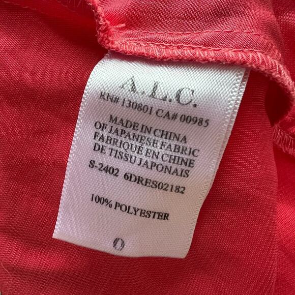 A.L.C. Coral Pink Inez Maxi Dress Size 0 - Picture 7 of 8
